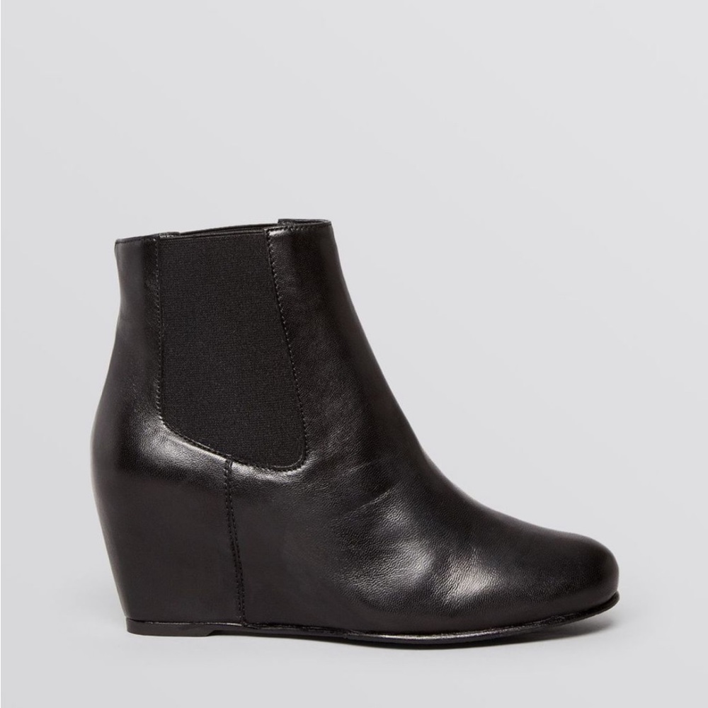 Stuart Weitzman Black Wedge Booties - Nusocks - image 1